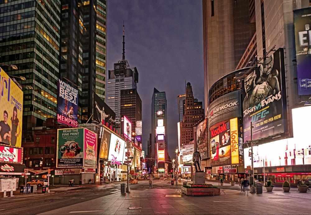 Times Square is steps from Casablanca Hotel by Library Hotel Collection