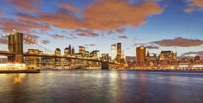 NYC Skyline and Brooklyn Bridge