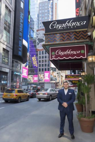 Our General Manager, John, in the heart of Times Square.